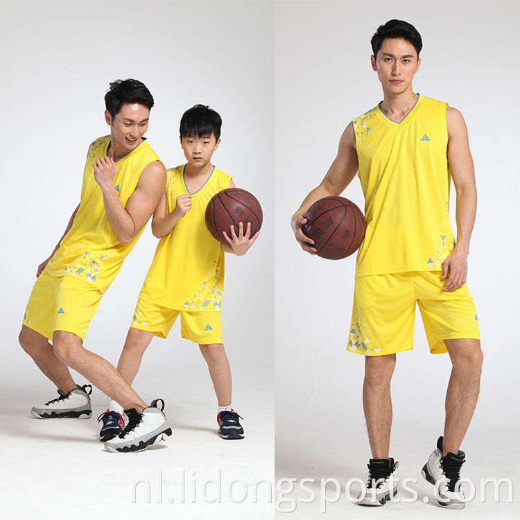 2021 Lidong nieuwste schoolteam uniformen basketbal jerseys ontwerp basketbal uniformen groothandel